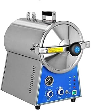 24L Portable High Pressure Stainless Steel Steam Autoclave Sterilizer Lab Equipment 110V