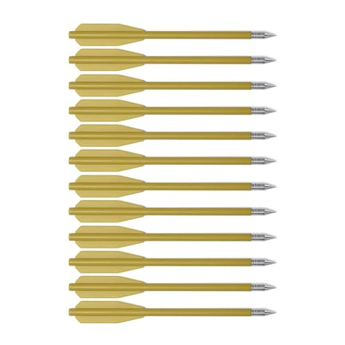 60PCS 6.3 Inch 50-80LB Mini Archery Crossbow Bolts Set with Sharp Metal Tip, Reusable Durable Arrow Dart for Shooting Target Practice, Outdoor Fishing, Small Hunting Game