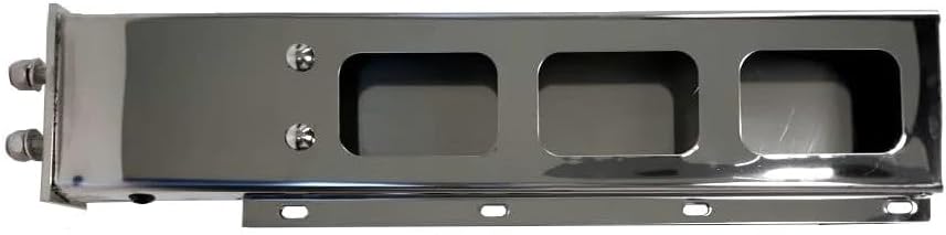 Fortpro 30" x 6" Spring Loaded Mud Flap Hanger Light Bar with Rectangular Light Cutouts