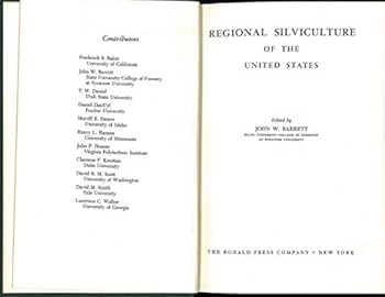 Hardcover Regional Silviculture of the United States Book