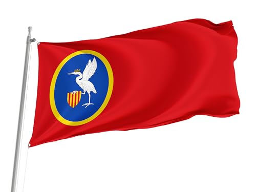 Bandera Del Orgullo Las Cuerlas, Zaragoza Spain Province Garden Flag Resistente Al Viento Y La Lluvia Pride Flag Clásico Banderas Premium Para Desfile Jardin Patio 90X152Cm