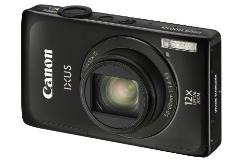 Canon IXUS 1100 HS Digitalkamera (12 MP, 12-fach opt. Zoom, 8,1cm (3,2 Zoll) Display, bildstabilisiert) schwarz