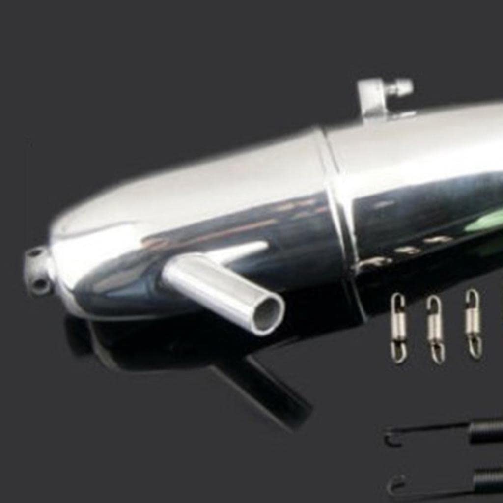 Homyl Parti di Ricambio per Simulazione di Tubi di Scarico di Alluminio per 1/8 HSP HPI VX RC Car
