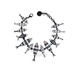 Lol Bijoux - Bracelet Sardines - Poissons - Gris Ardoise - pOpup-bijOux