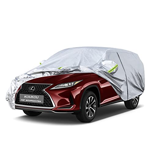 Image of Koukou SUV Car Cover Custom Fit Lexus RX from 1997 to 2015, Waterproof All Weather for Automobiles, Sun Rain Dust Snow Protection. (Ships from US Warehouse, Arrive Within 3-7 Days)