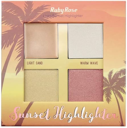 Paleta de Iluminador Sunset Highlighter Light HB 7504 - Ruby Rose