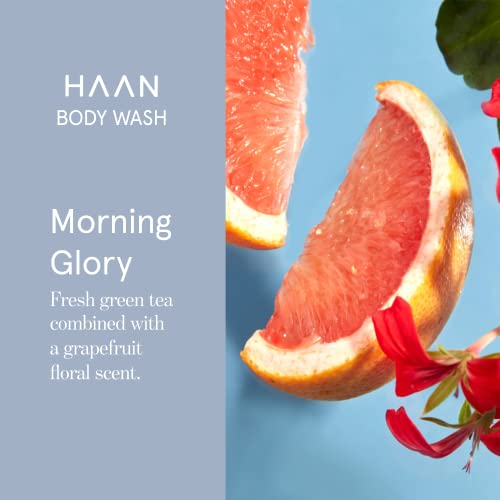 Haan Natural Body Wash For Men And Women | Aloe Vera, Cocos Nucifera Glycerin & Prebiotic Complex To Cleanse & Soothe Dry Skin | Shower Gel For Women | Vegan | Morning Glory - 15.2 Fl Oz #TOP3