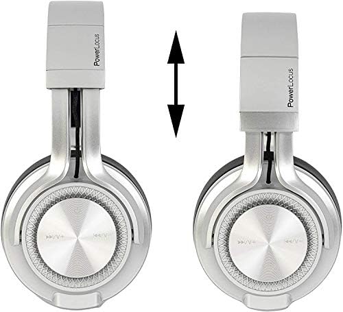 PowerLocus P3 Bluetooth Headphones Over-Ear, [40h Playtime, Bluetooth V5.0] Wireless Headset Hi-Fi Stereo Headphone, Foldable with Mic, Deep Bass, Wired Mode for Cell Phones/Laptop/PC/TV