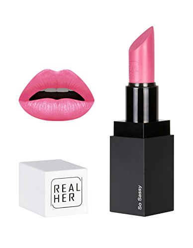 RealHer Moisturizing Lipstick Hydrating, Highly Pigmented Long-Wear-All Day Bold Color