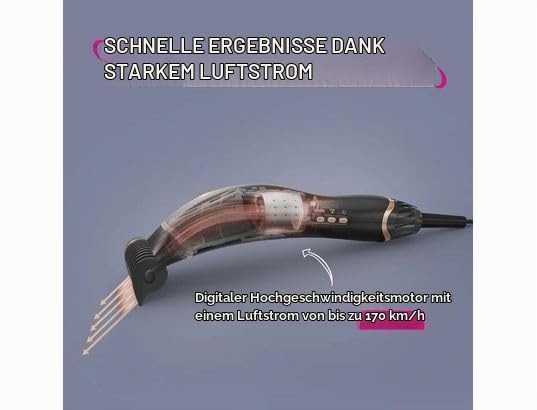 Calor Air Motion, Haartrockner zum Glätten, revolutionäres Design, leicht, leistungsstark, Digitalmotor, Coanda-Effekt, CF8C20C0