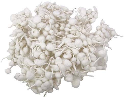Mourya Saller Cotton Wicks for Diya Rui Batti ||White|| (Pack of 100)