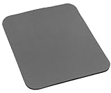 Belkin Standard 7.9-Inch by 9.8-Inch Mouse Pad with Neoprene Backing and Jersey Surface (Gray) (Renewed)
