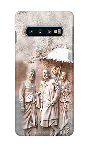 Image of Printed Hard Back Cover Case for Samsung Galaxy S10 Plus | Samsung S10+ Back Cover (Sai Baba) -1803