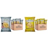 Kettle Cooked Potato Chips Variety Bundle – Salt & Cracked Pepper + Rosemary & Olive Oil, Gluten Free, 2 oz Bags, 48-Count