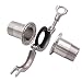 DERNORD 2 Pcs Sanitary Male Threaded Ferrule Pipe Fittings + SUS304 Tri-clamp (Tri-Clover Clamp) + Viton Gasket (Male Threaded Pipe Size:1 Inch DN25)