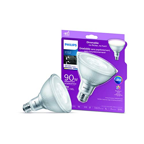 13.5W PAR38 Medium Base Bright White Glass LED Light Bulb