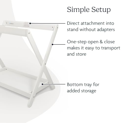 Image of UPPAbaby Bassinet Stand - Quick + Secure Attachment - White
