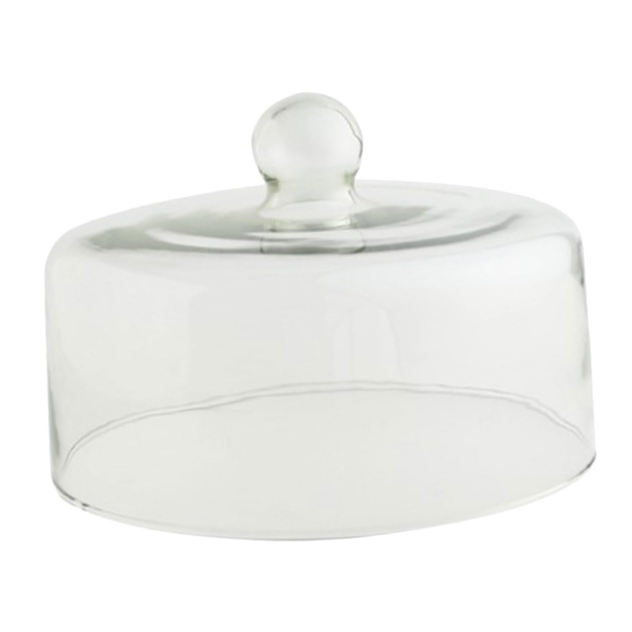 POPETPOP Cubierta de Pastel Transparente de Vidrio sin Plomo 26 Cm Asa Protectora para Alimentos Hogar Cocina Anti Polvo para Repostería y Postres