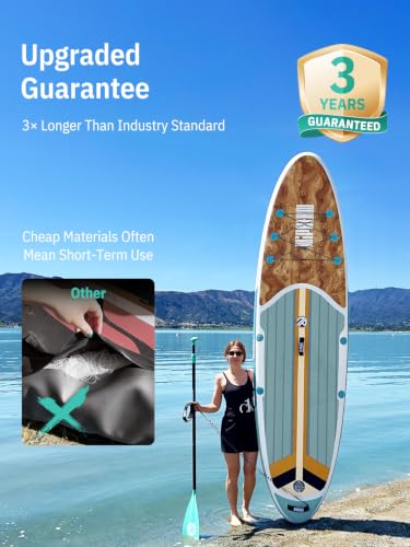 Image of Niphean Inflatable Stand Up Paddle Board with SUP Accessories, Anti-Slip EVA Deck, 10'6'' Inflatable Paddle Boards for Adults & Youth of All Skill Levels