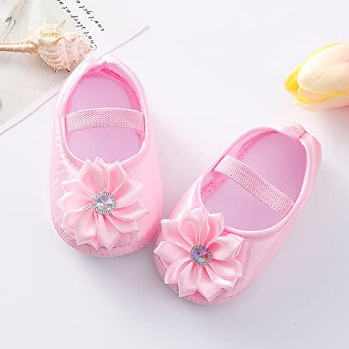 Baby Girl Flower Princes Shoes Soft Sole Mary Jane Flat Wedding Party Dress Crib Shoes Non-slip Toddler First Walkers3