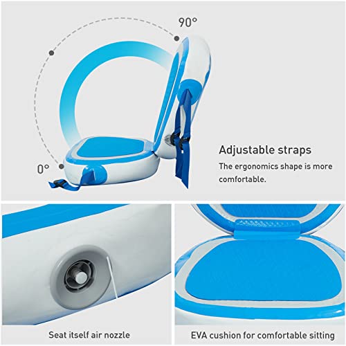 Huskfirm Kayak Seat, Universal Padded Board Seats Comfortable Inflatable Detachable - Adjustable Sup Seat For Kayaks,Rowboats,Fishing Boats,Fishing,Boat Rafting #TOP3