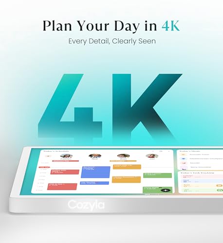 Image of Cozyla Mate Calendar+ 2: 32 inch 4K Digital Calendar Wall Touch Screen Chore Chart Customizable Dashboard Smart Electronic Display for Family Schedule Meal Plan All App Support Wall Mount Planner for 2026