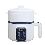 Smart Electric Hot Pot, electric hotpot, rice cooker, 1.6-liter ramen noodle pot, multifunctional electric pot with overheat protection and boil...