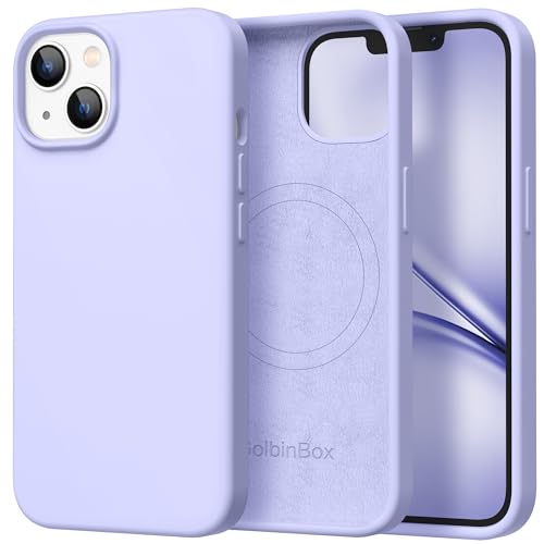 Image of GolbinBox Magnetic for iPhone 13 /14 Case, Silicone Cover, Lilac