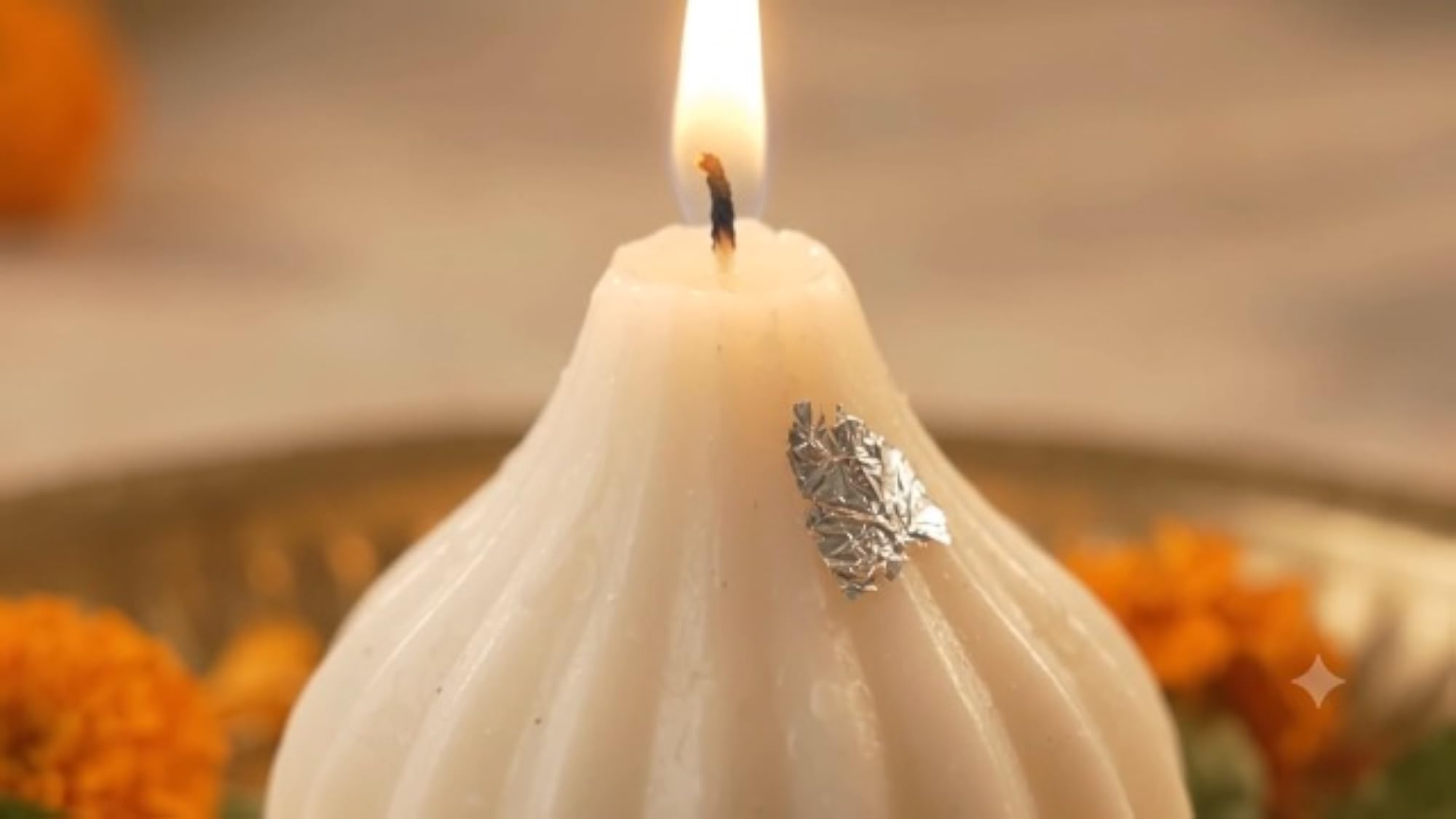 Festive Modak Candle for Diwali Pooja & Temple Decor