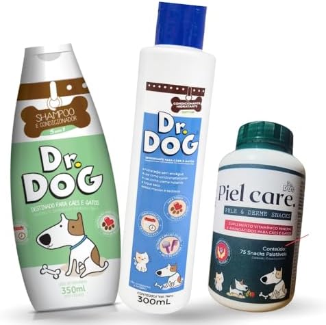 Kit de Banho Pet Alérgico: Shampoo Hipoalergênico +condicionador ...