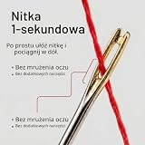 Igły Do Łatwego Nawlekania Pasmanta - 12 Igieł Z Oczkiem W Kształcie Litery V, Różne Rozmiary, Wysokiej Jakości Akcesoria Do Szycia, Wyprodukowano w Europie od 1953 r.