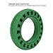 SPYMINNPOO Electric Scooter Tire, Scooter Replacement Wheels Shock Absorbing Explosion Proof Dual Rubber Scooter Wheel Tyre for 10 Inch Electric Scooters (Green)