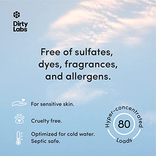 Dirty Labs | Signature Scent | Bio-Liquid Laundry Detergent | 80 Loads (21.6 Fl Oz) | Hyper-Concentrated | High Efficiency & Standard Machine Washing | Nontoxic, Biodegradable | Stain & Odor Removal #TOP2