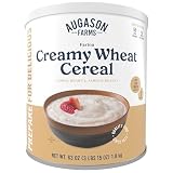 Creamy Wheat Cereal Can Emergency Food Supply, 55 Servings, 10 Year Shelf Life - Instant Breakfast Food and Healthy Snack