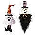 ALX-Dec Colgante De Fantasma De Halloween Accesorios De Decoración De Terror Hechos a Mano, Creando Una Atmósfera De Halloween, No Tóxico E Inodoro, 2 Piezas