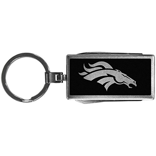 Siskiyou Sports NFL Denver Broncos Multi-Tool Key Chain, Black