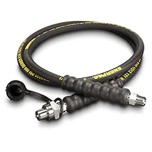 Enerpac HC9306 High-Pressure Hydraulic Hose, 900 Series, 6 x 0.38", Black