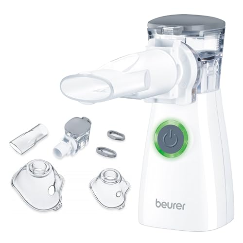 Beurer IH 57 Inhalateur, technologie à membrane vibrante et aérosol, inhalateur portable avec batterie rechargeable, à utiliser en cas de rhume, d'asthme et d'autres maladies des voies respiratoires