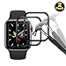 Produktbild DOSMUNG Panzerglas für Apple Watch 40mm Series 5 und Series 4, [2 Stück] 3D Curved Full Cover Schutzfolie Displayschutz für Series 5/4 40mm, 9H Härte, Anti-Kratzer, Ultra HD Bläschenfrei