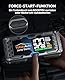 YaberAuto 6000A Starthilfe Powerbank, Auto Starthilfe Powerbank für Pkw (10.0L Benzin und 9.0 Diesel), 12V Tragbare Auto Starthilfe mit 3.3 LCD Bildschirm und 450 Lumen Notlicht, YA100