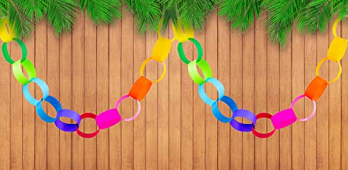 Mighty Bright Paper Chain Strips 1"X8" 180/Pkg-Assorted Colors #TOP3