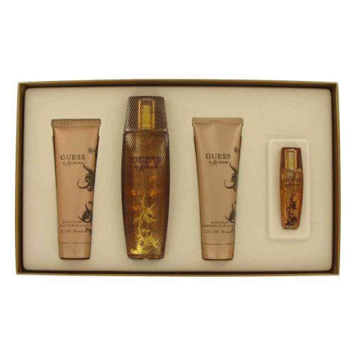 GUESS MARCIANO 4 PCS SET FOR WOMEN: 3.4 EDP SP + 1 OZ EDP SP + 3.4 B/L + 3.4 S/G