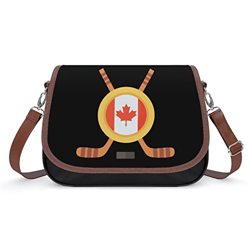 Hockey in Canada Crossbody Bags for Women Trendy Shoulder Satchel Purses Messenger Bag
