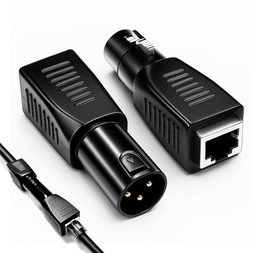 Convertisseur XLR vers Ethernet éliminez les interférences DMX avec l'adaptateur DMX vers RJ45