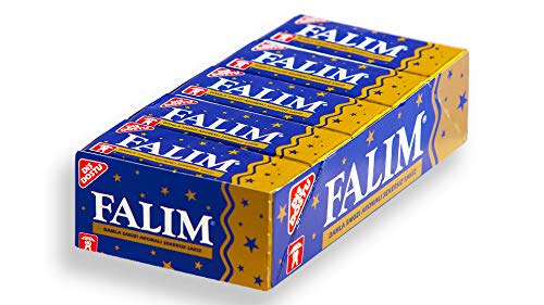 Falim 100 Pieces Sugar Free Chewing Gum-Damla Sakizli - PACK OF 5