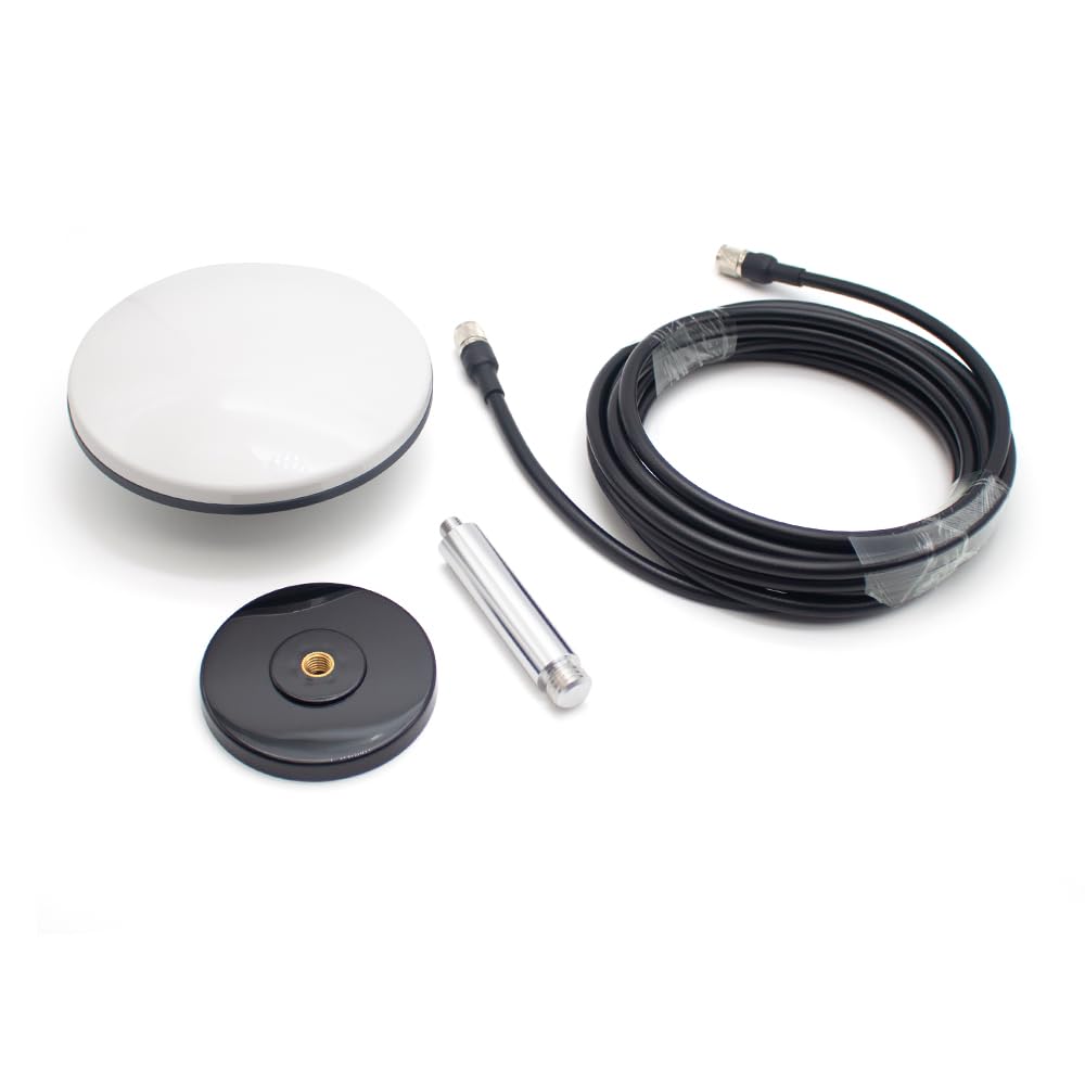 Toplionace Czterozakresowa Antena Geodezyjna GNSS - Precyzyjna Antena Grzybkowa GPS GLONASS Galileo Beidou + Podstawa Montażowa + Kabel 5 M Pasywny