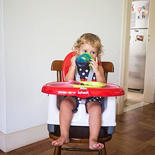 Cadeira Alimentação Bebê Portátil Dobrável Mila Infanti Vermelha