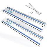 78" Plunge Track Saws Guide Rail for Makita Festool, Includes 2 PCS 39" Aluminum Extruded Guided Rai