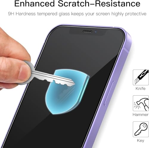 Image of IQShield Screen Protector Tempered Glass Guard for iPhone 12 Mini - 9H Hardness, HD Clear, Case Friendly [1 Pack]