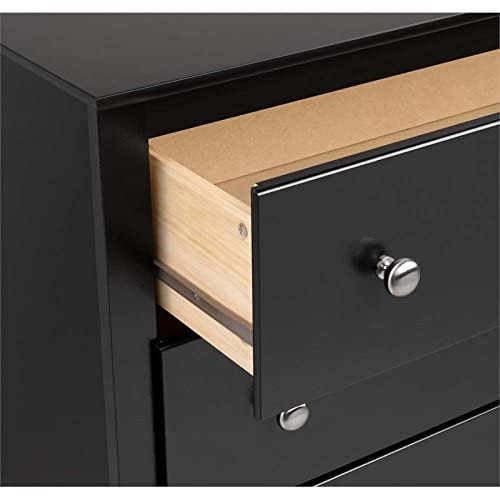 Prepac Sonoma Nightstand, Tall 3-Drawer, Black #TOP5